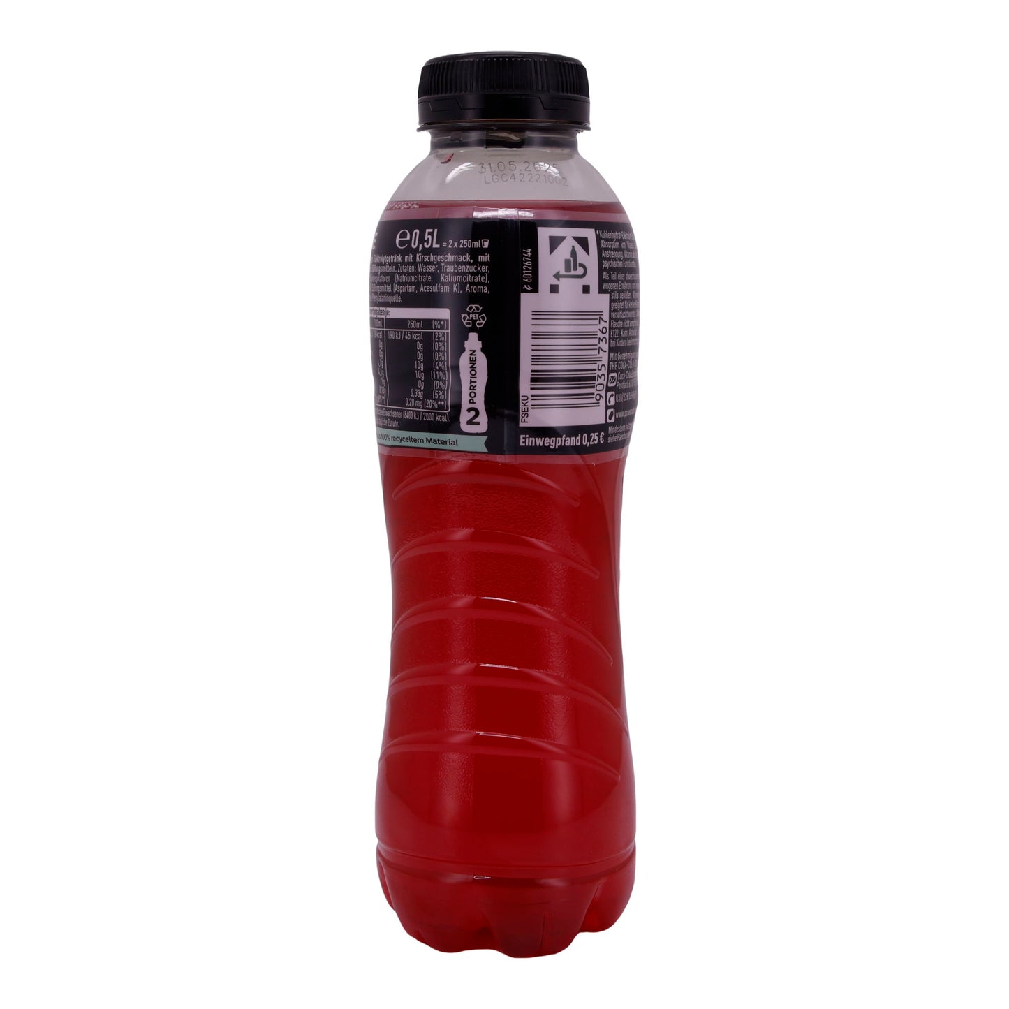 Elektrolytgetränk Powerade | Wild Cherry | Isotonisch, erfrischend | 500 ml