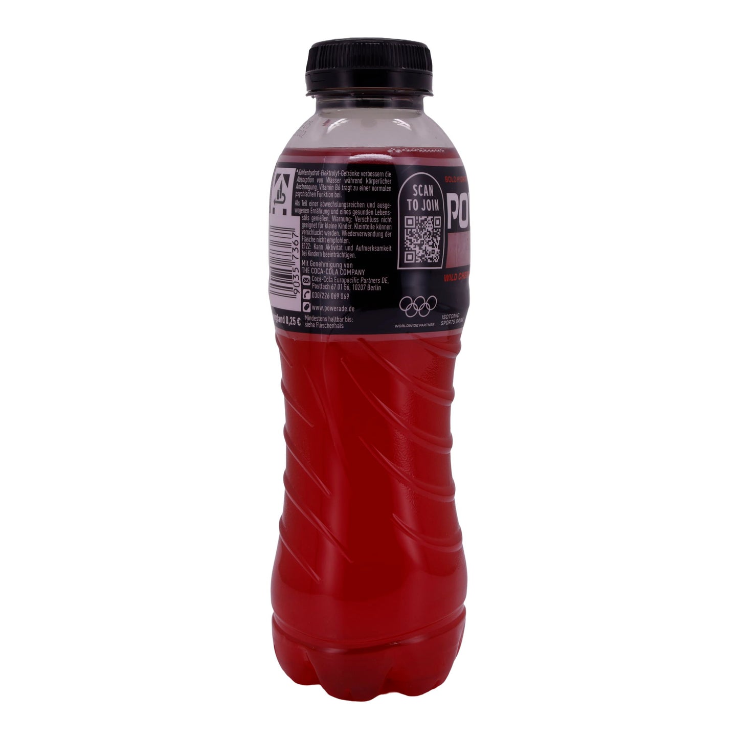 Elektrolytgetränk Powerade | Wild Cherry | Isotonisch, erfrischend | 500 ml