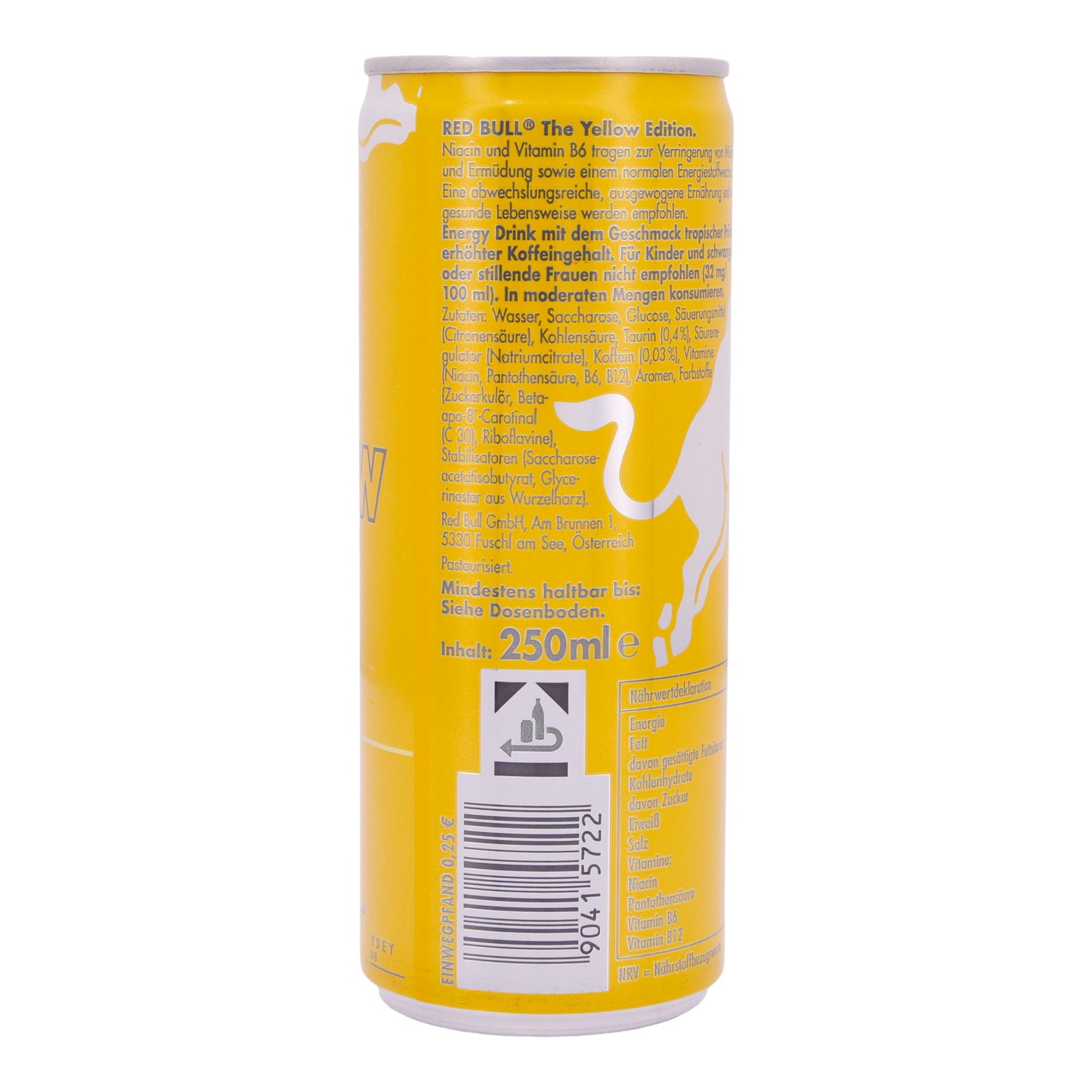 The Yellow Edition Energy Drink Red Bull | Getränk | Tropical Energy Drink | 250 ml