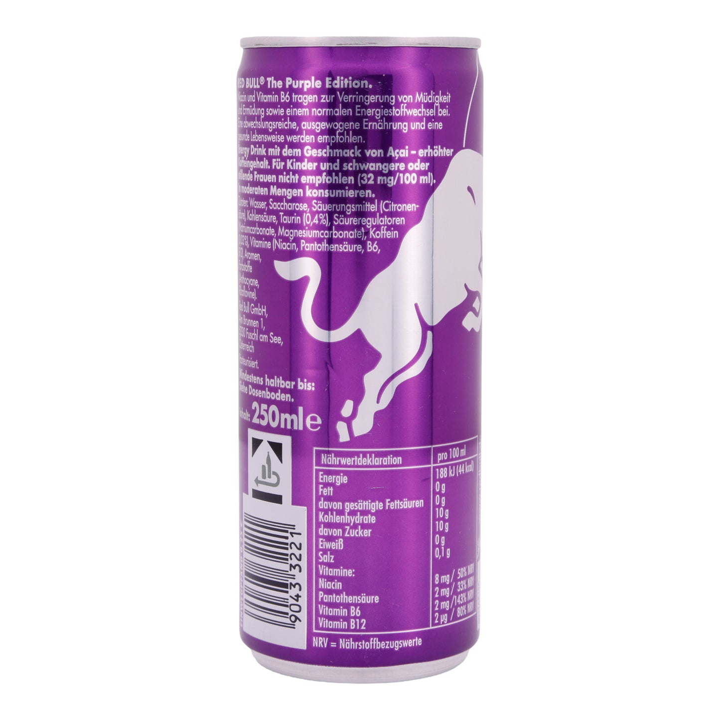 The Purple Edition Energy Drink Red Bull | Getränk | Acai Energy Drink | 250 ml
