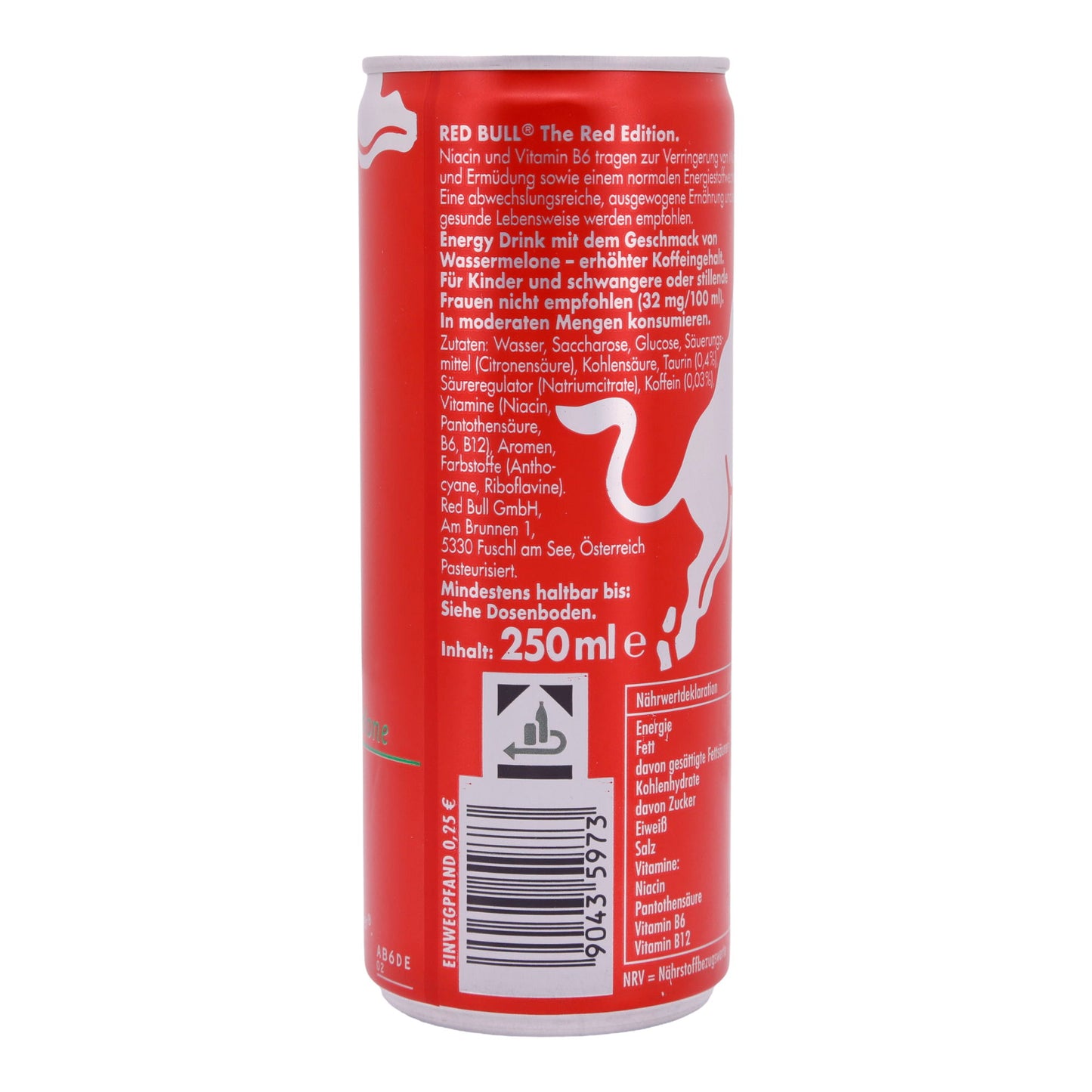 The Red Edition Energy Drink Red Bull | Getränk | Wassermelone | 250 ml