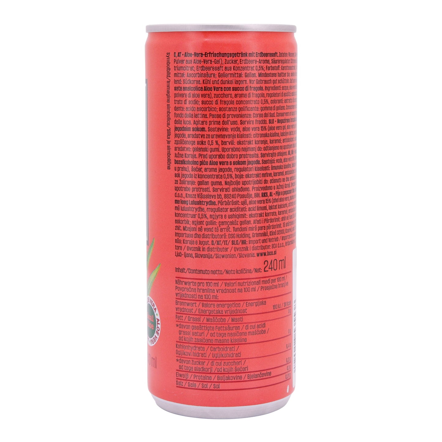 Aloe Vera Bevanda Lotte | Fragola | Fruttato & rinfrescante | 240 ml
