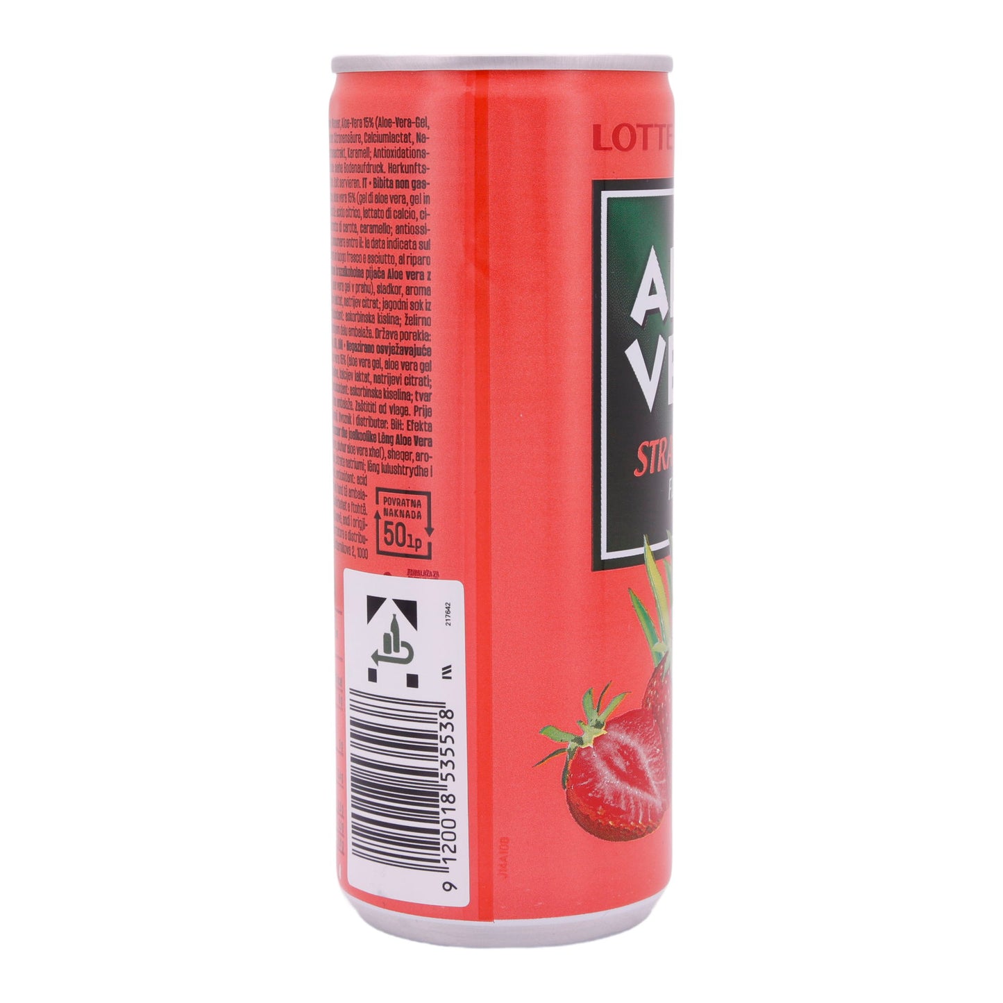 Aloe Vera Bevanda Lotte | Fragola | Fruttato & rinfrescante | 240 ml