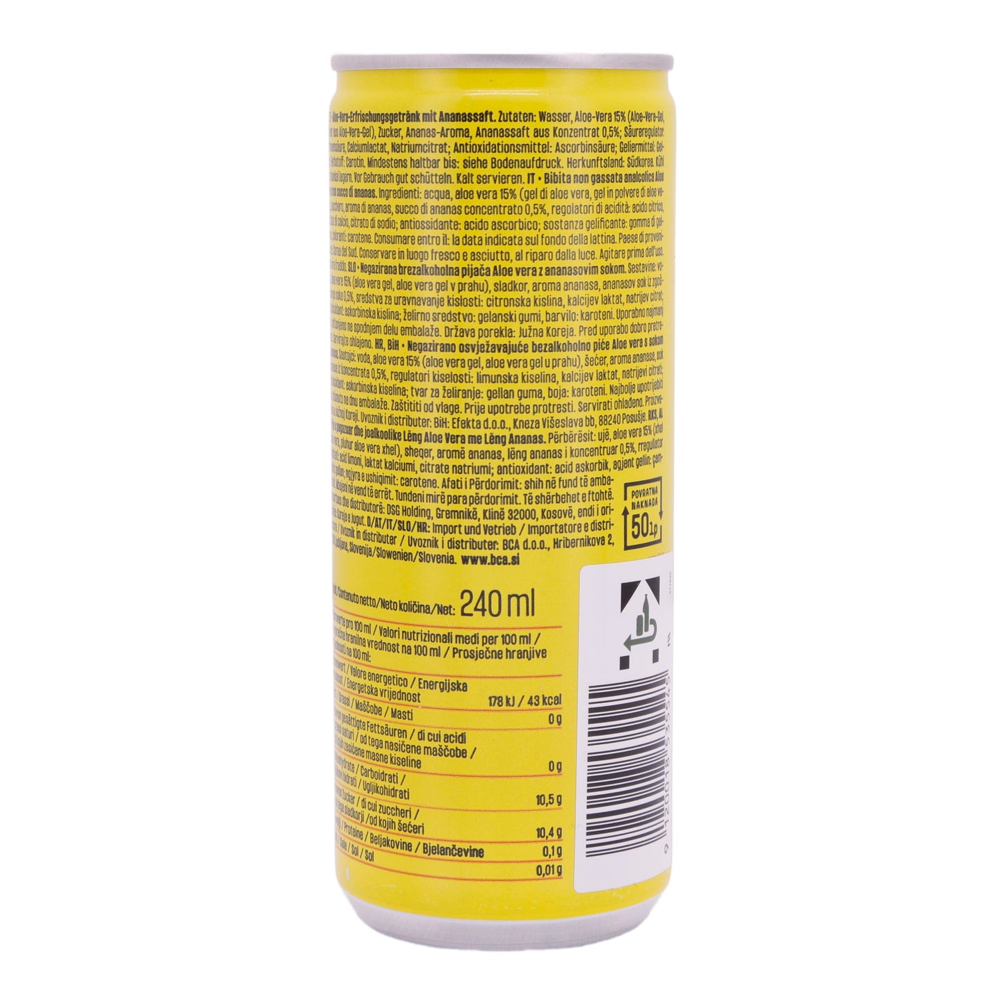 ALOE VERA DRINK WITH PINEAPPLE