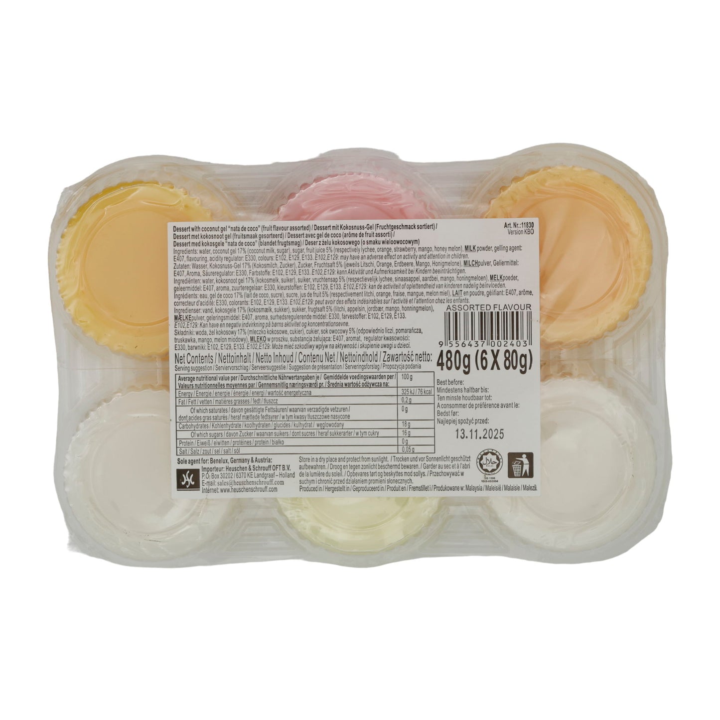 Budino di frutta Cocon | Dessert | Tropicale, con Nata de Coco | 480 g