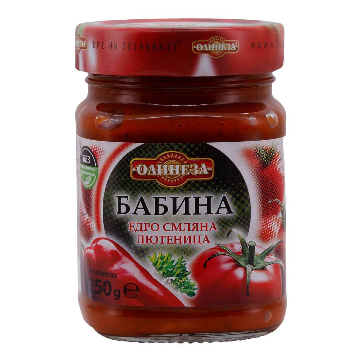 Gemüsezubereitung Olinesa | Babina Ljutenica | Traditionell, grob gemahlen | 250 g OLINEZA