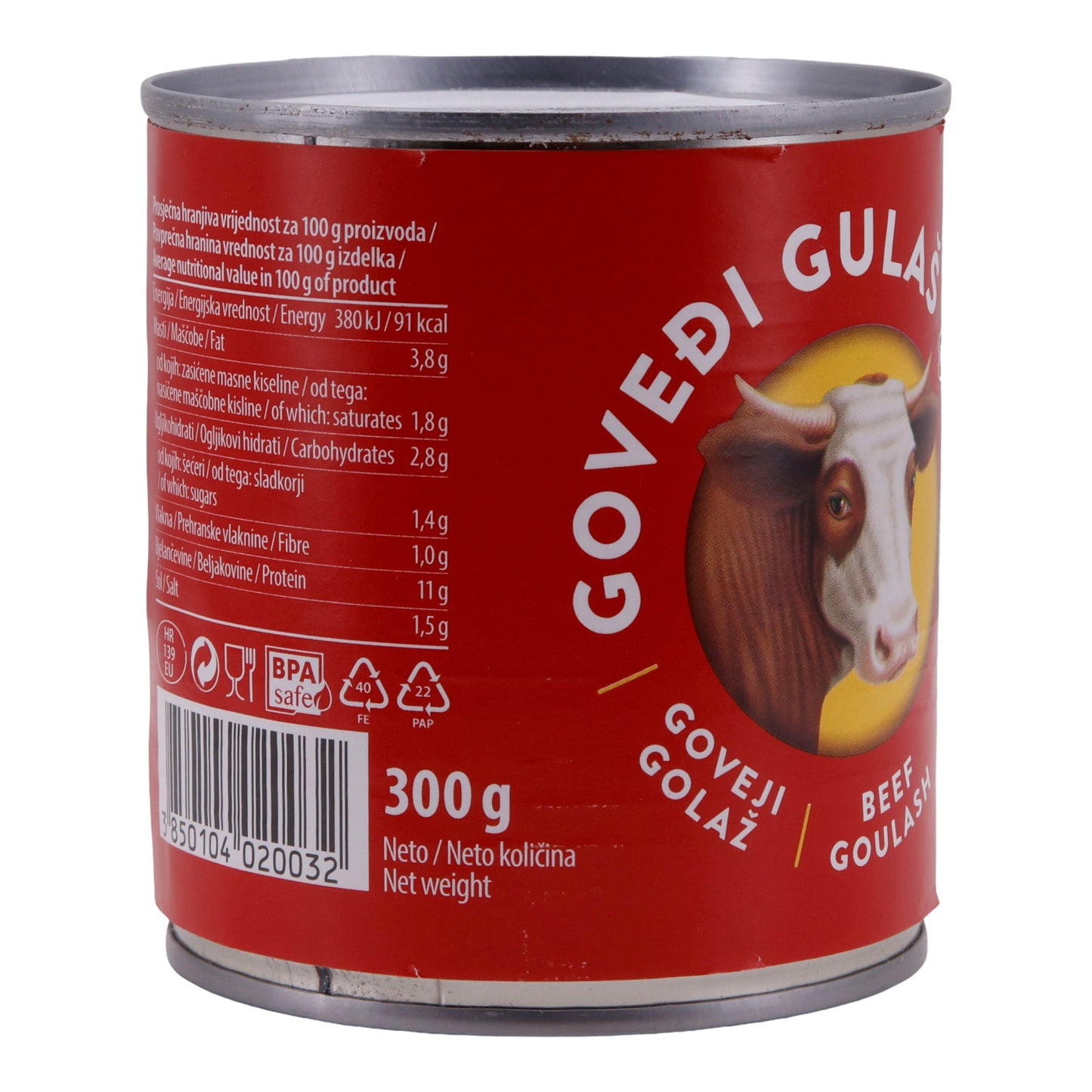 Gulasch Podravka| Govedi Gulas | Aus bestem Rindfleisch | herzhaft gewürzt | 300 g PODRAVKA