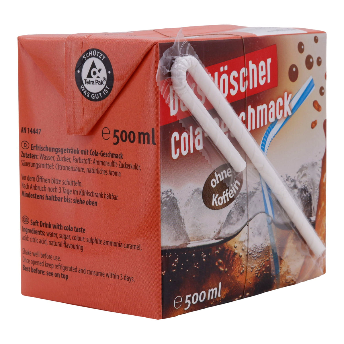 Erfrischungsgetränk Durstlöscher | Cola-Geschmack | koffeinfrei | 500 ml DURSTLOESCHER