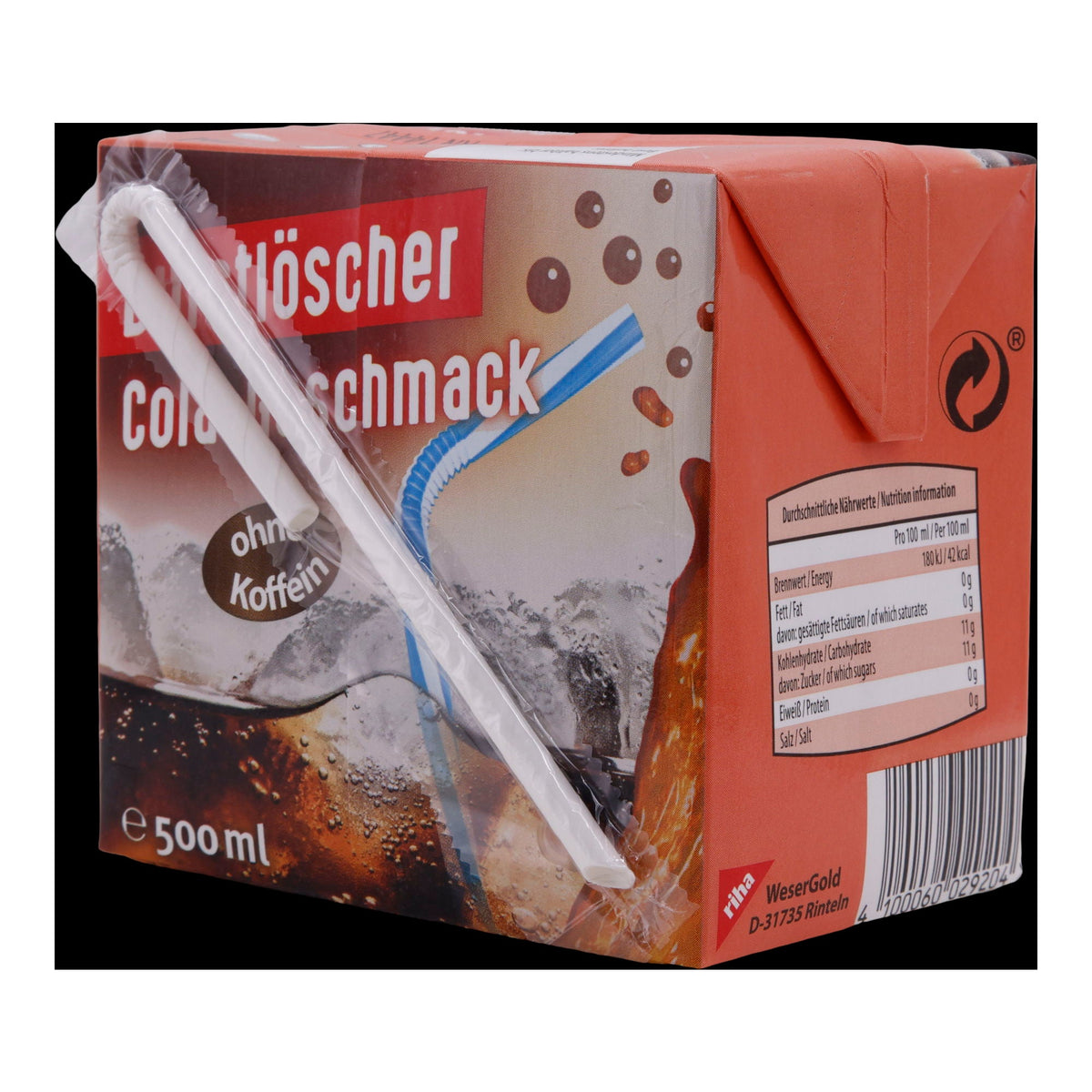 Erfrischungsgetränk Durstlöscher | Cola-Geschmack | koffeinfrei | 500 ml DURSTLOESCHER