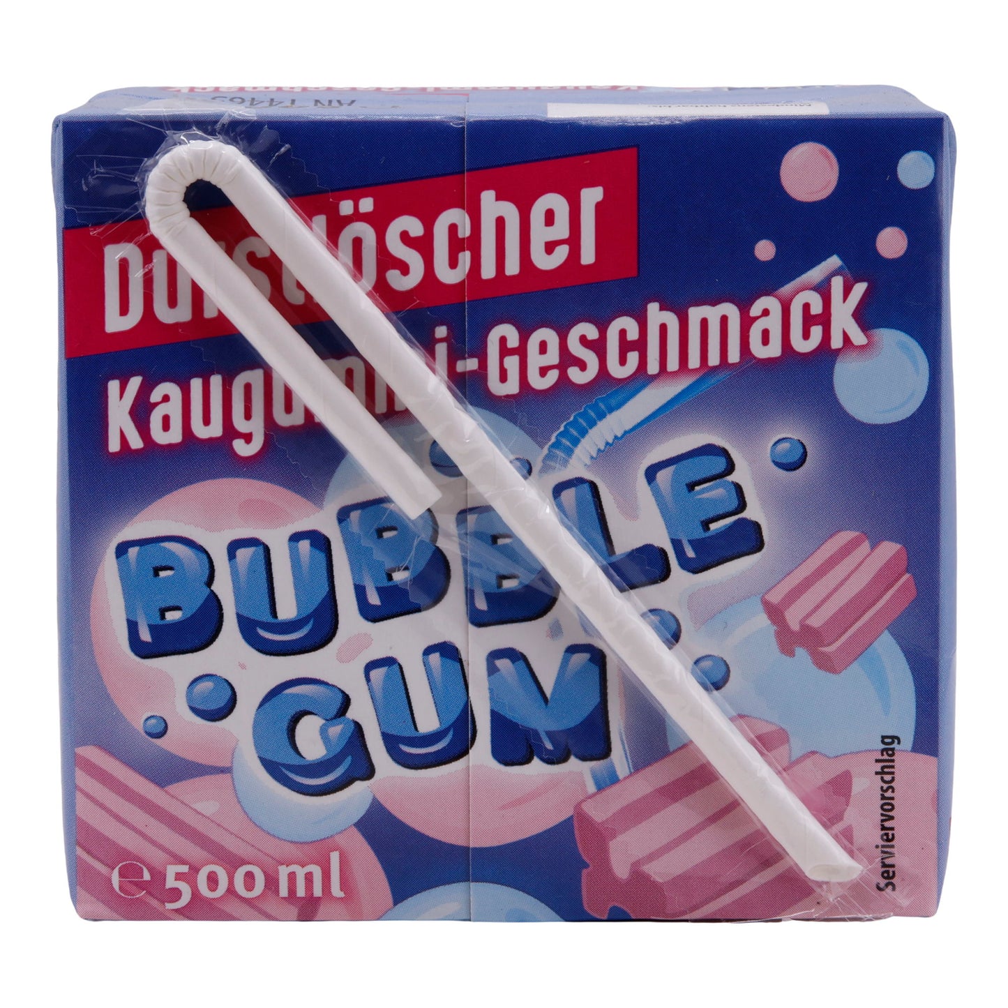 Kaugummi-Geschmack Durstlöscher | Bubble Gum, Vegan | 500 ml