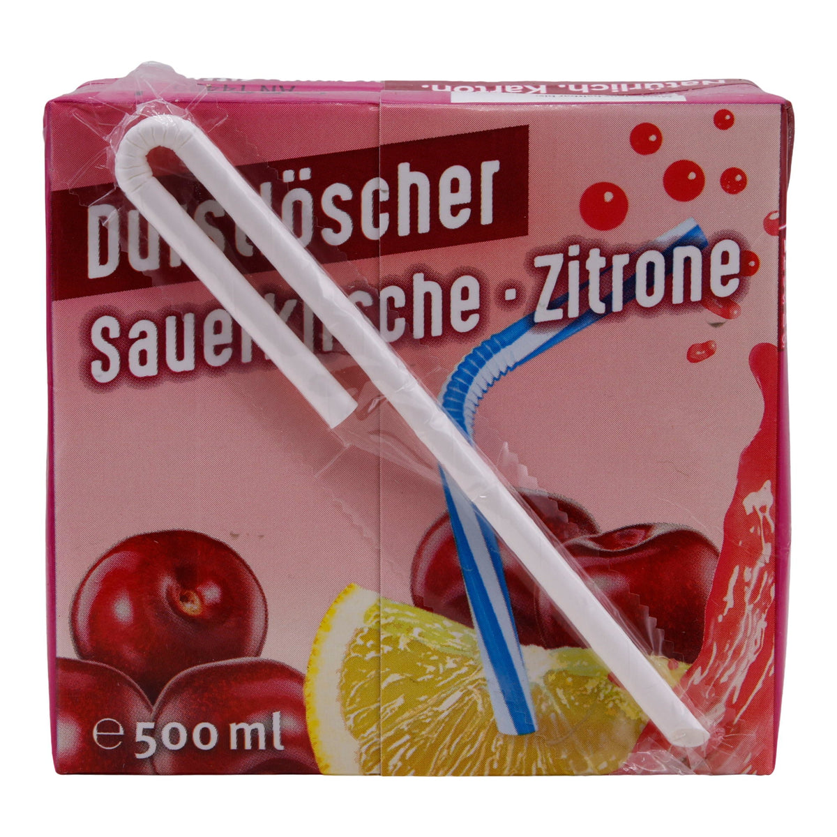 Sauerkirsche-Zitrone Durstlöscher | Vegan | Erfrischungsgetränk mit Fruchtsaft | 500 ml DURSTLÖSCHER