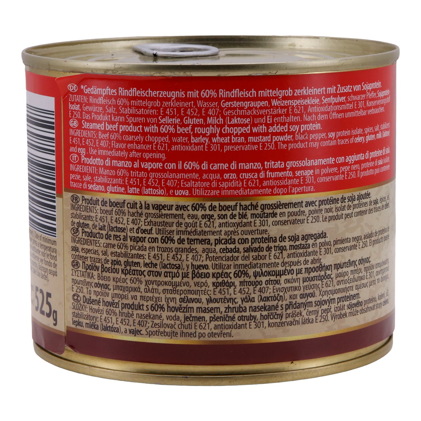 Prodotto di carne bovina cotta Kolbasprom | 60 % carne bovina | In lattina | 525 g