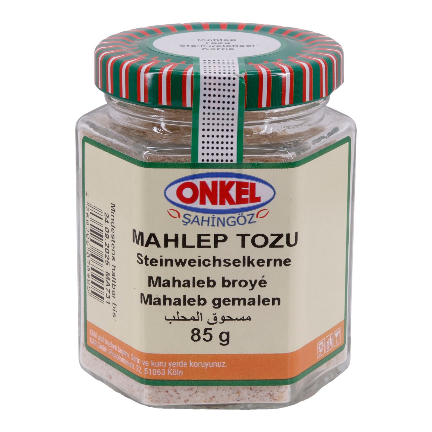 Poudre de Mahlep Onkel Şahingöz | Épice | Noyaux de cerise de Sainte-Lucie moulus | 85 g