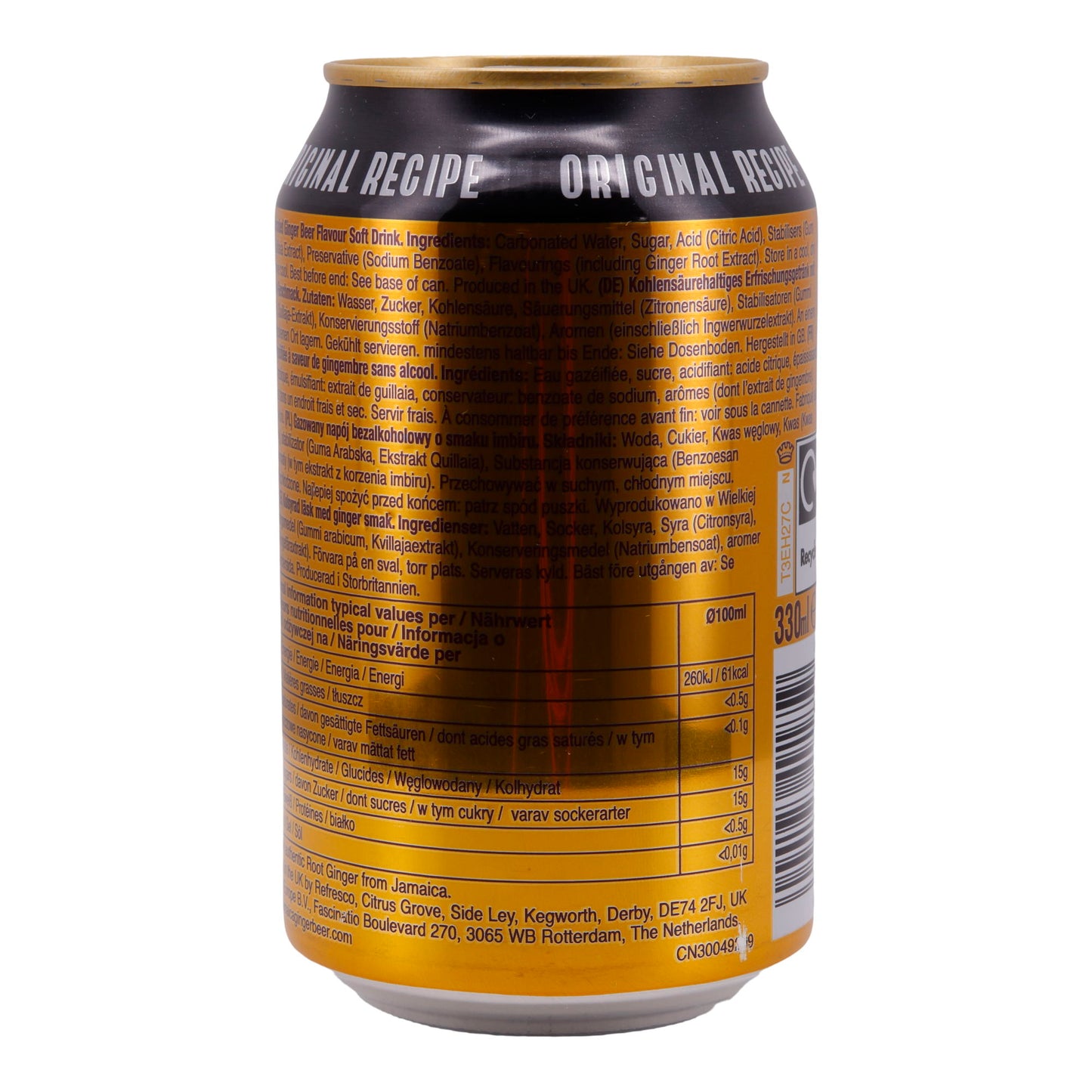 Ginger Beer Old Jamaica | Original | Alkoholfrei mit natürlichem Ingwer | 330ml
