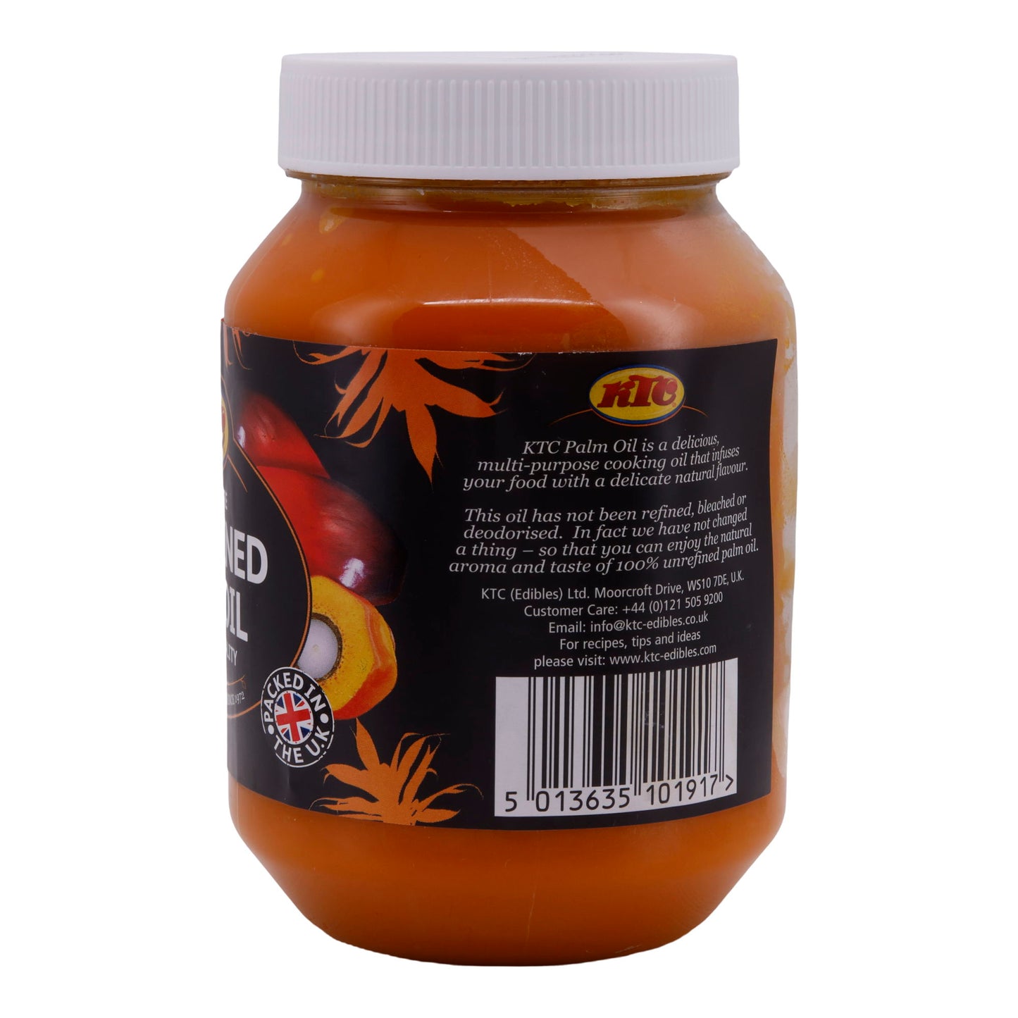 Unrefined Palm Oil KTC | Öl | 100 % Reines Palmöl | 500 ml