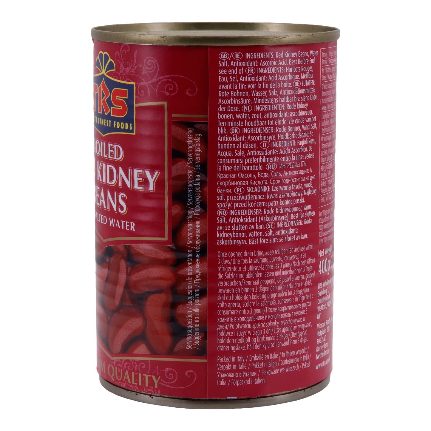 Kidneybonen Premium | Rode Kidneybonen | In licht gezouten water | 400 g blik