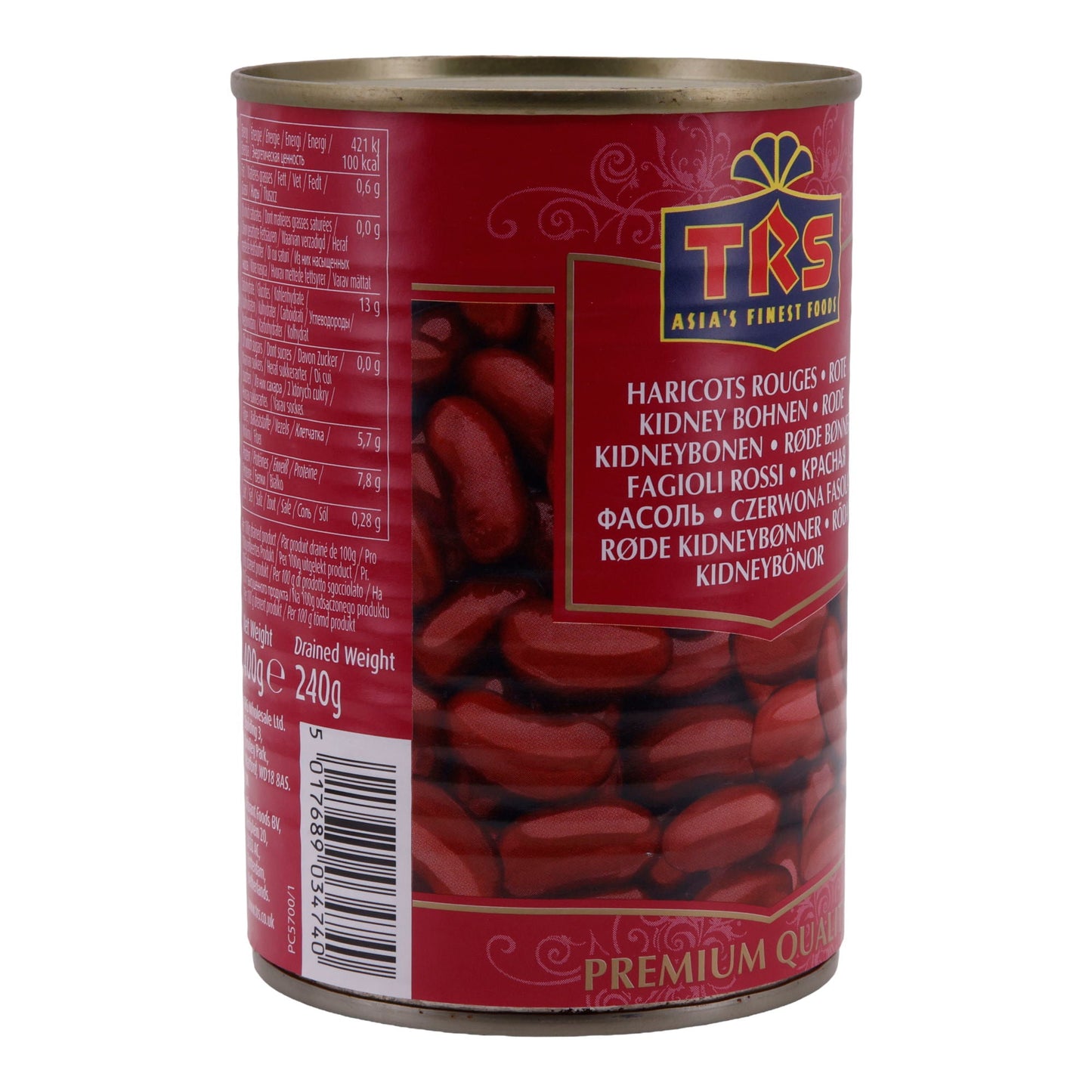 Kidneybohnen Premium | Rote Kidneybohnen | In leicht gesalzenem Wasser | 400 g Dose TRS