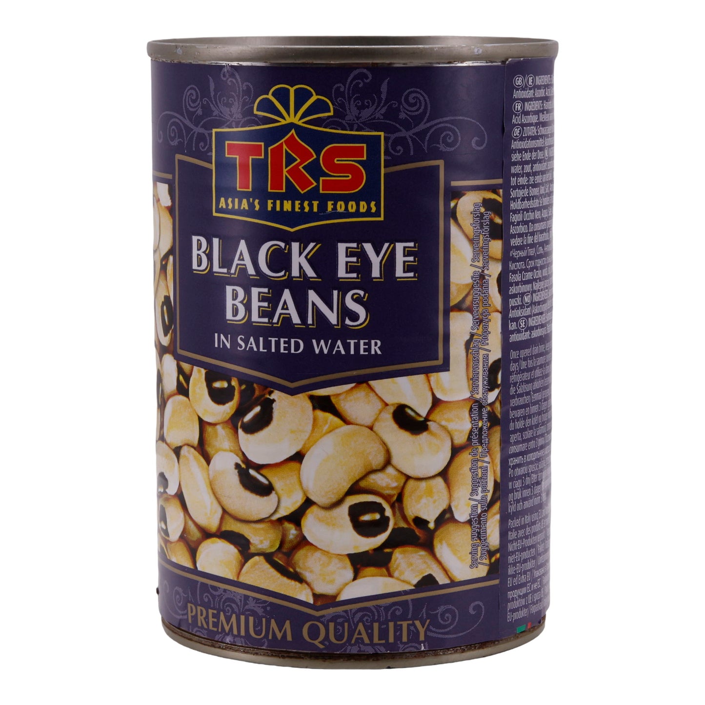 Bohnen TRS | Haricots Œil Noir | Qualité Premium, dans de l'eau salée | 400 g