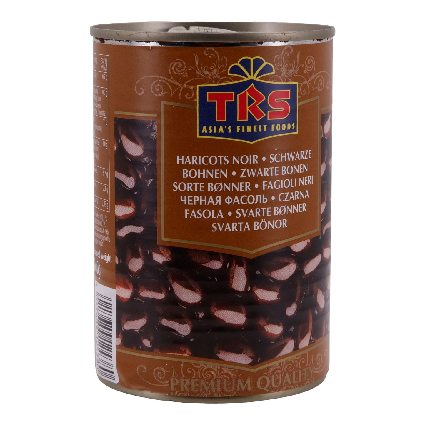 Bohnen TRS | Zwarte bonen in zout water | Premium kwaliteit | 400 g