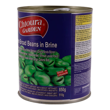 Grüne Bohnen Chtoura Garden | Green Broad Beans in Brine | In Salzlake | 850 g Dose