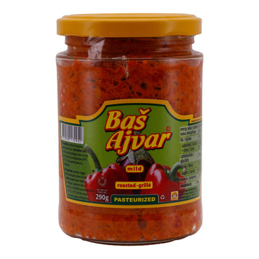 Ajvar Baš | Mild | Paprikapaste mit gegrillten Paprika, traditionell und vielseitig | 290 g BAS