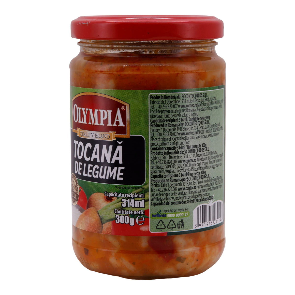Tocană de Legume Olympia | Eintopf | Traditioneller rumänischer Gemüseeintopf | 300 g OLYMPIA