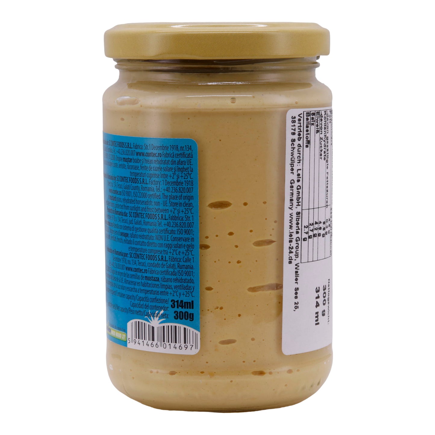 Senf Olympia | Mit Meerrettich | Würzige Ergänzung für Ihre Speisen | 300 g