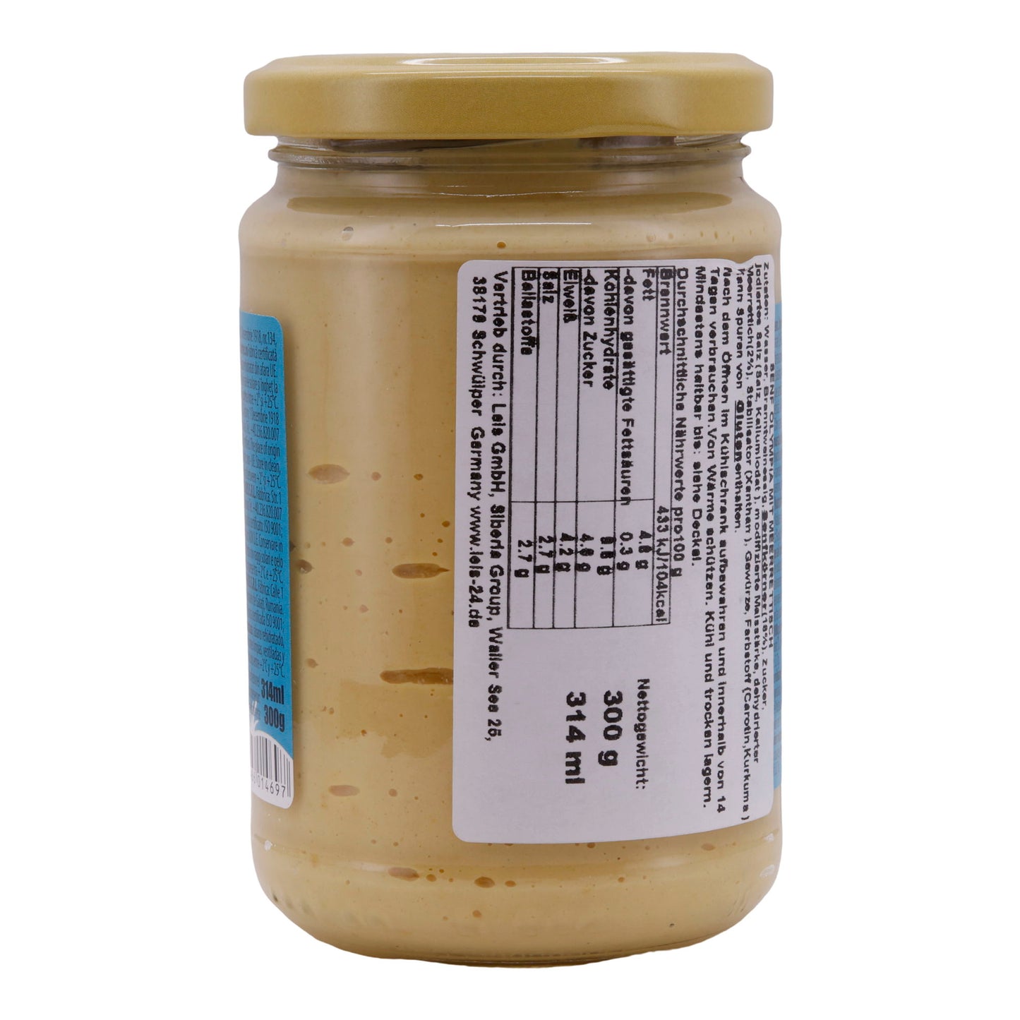 Senf Olympia | Mit Meerrettich | Würzige Ergänzung für Ihre Speisen | 300 g