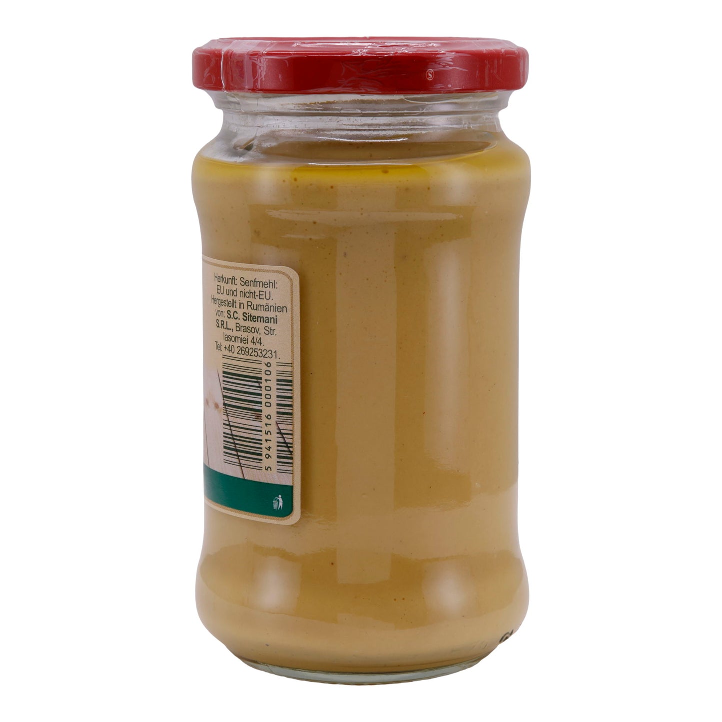 Senf Mustardino Muștar cu Hrean | Mit Meerrettich veredelter Senf | 280 g
