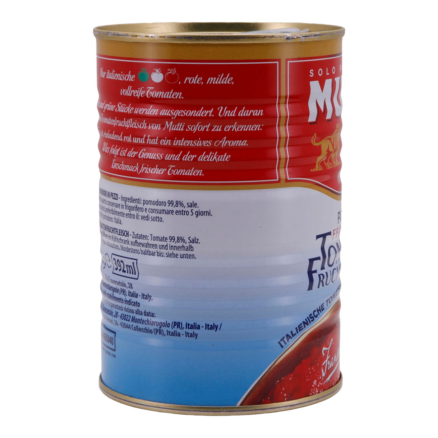 Domates meyve eti Mutti | Polpa En kaliteli domates meyve eti | En taze İtalyan domatesleri en iyi formda | 400 g