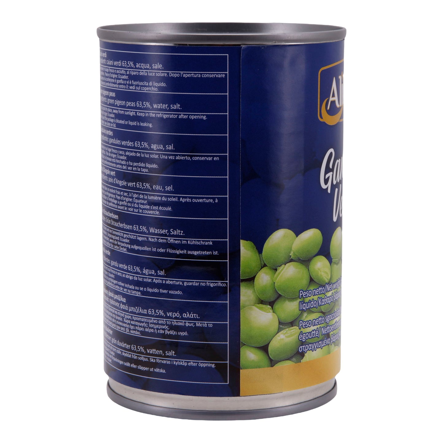 Gandules Verdes Ali Baba | Piselli verdi | In salamoia | 425 g