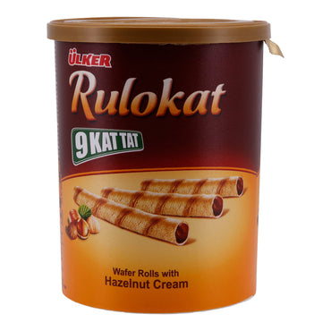 Waffelröllchen Ülker | Rulokat | Mit Haselnusscreme | 170 g UELKER