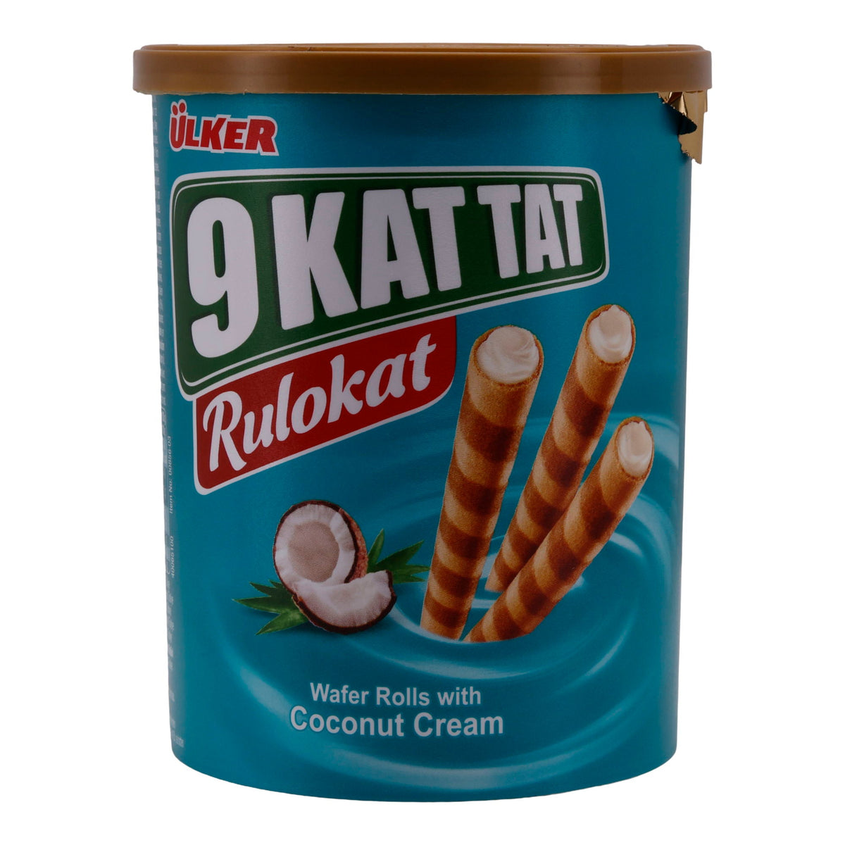 Waffelröllchen Ülker | Rulokat mit Kokoscreme | Knusprig, exotische Füllung | 170 g UELKER