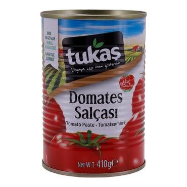 Tomatenmark Tukas | Doppelt konzentriert | 28 % Brix, intensiver Geschmack | 410 g Dose TUKAS