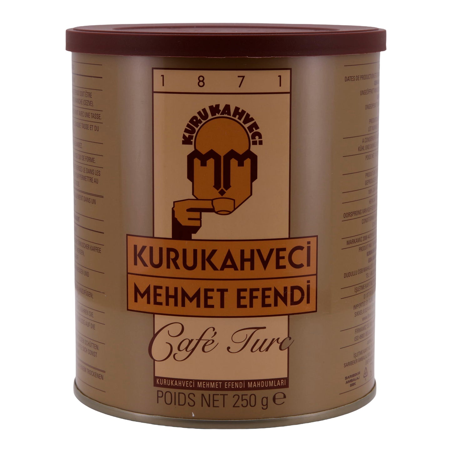 Türkischer Kaffee Kurukahveci Mehmet Efendi | Mokka | Traditionelle Qualität & intensives Aroma | 250 g Packung
