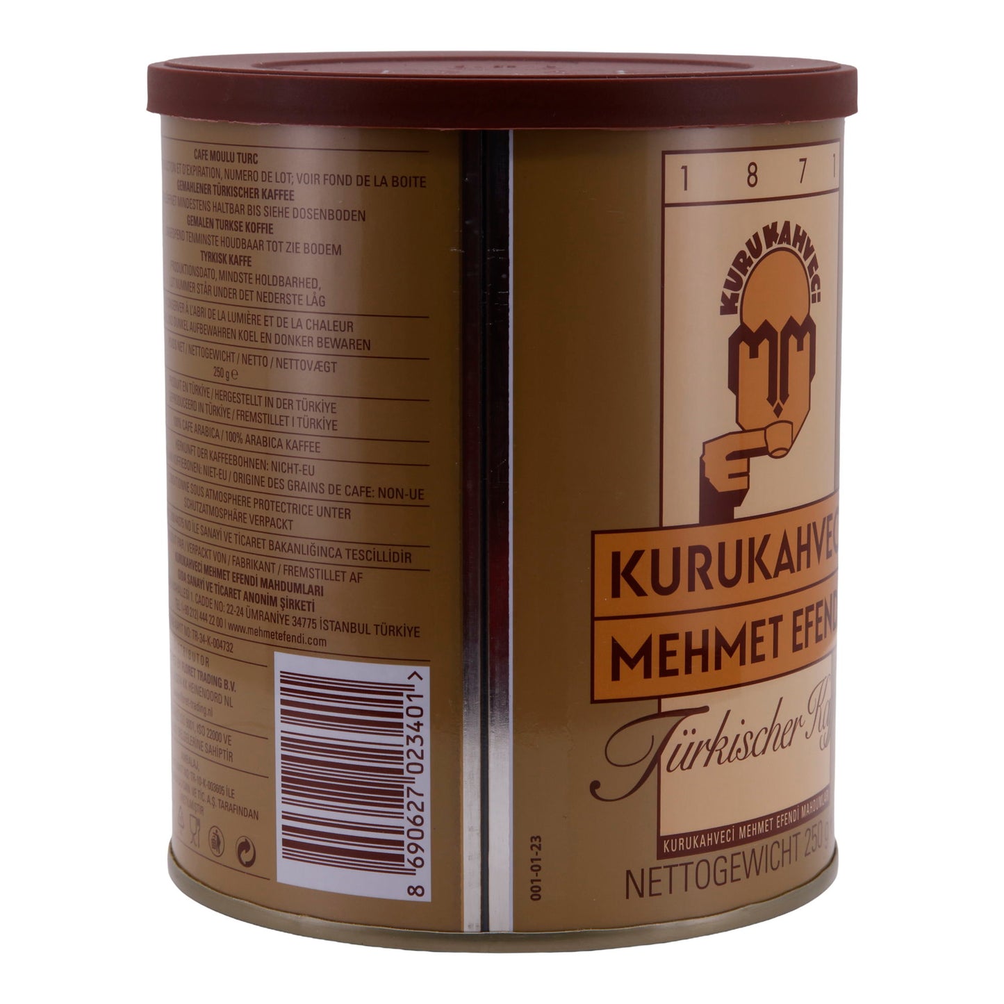Türkischer Kaffee Kurukahveci Mehmet Efendi | Mokka | Traditionelle Qualität & intensives Aroma | 250 g Packung