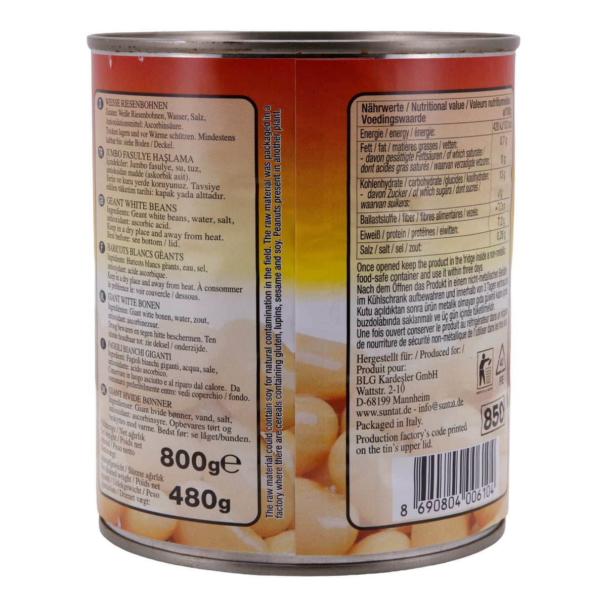 Riesenbohnen Suntat | Weiße Riesenbohnen | Vielseitig | 800g SUNTAT