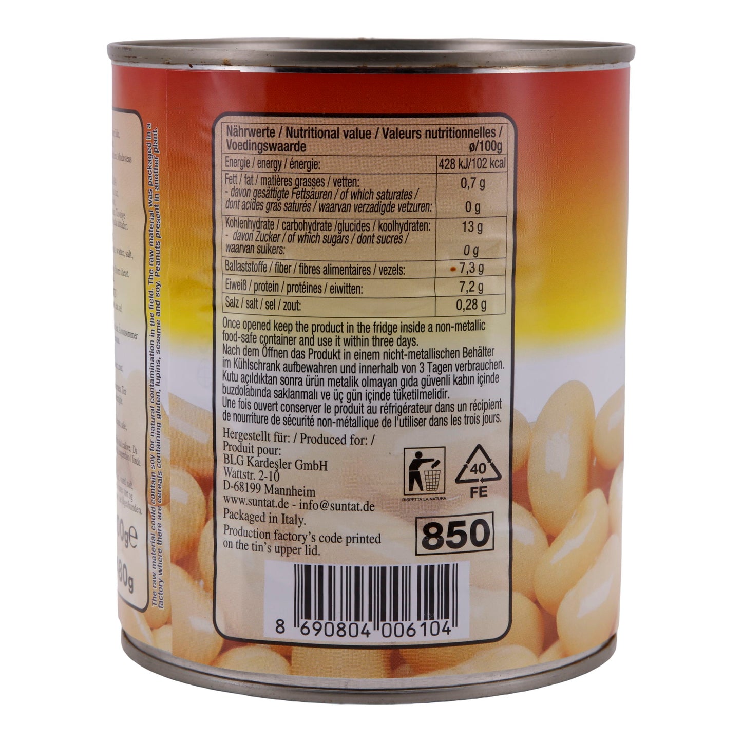 Riesenbohnen Suntat | Witte reuzenbonen | Veelzijdig | 800g