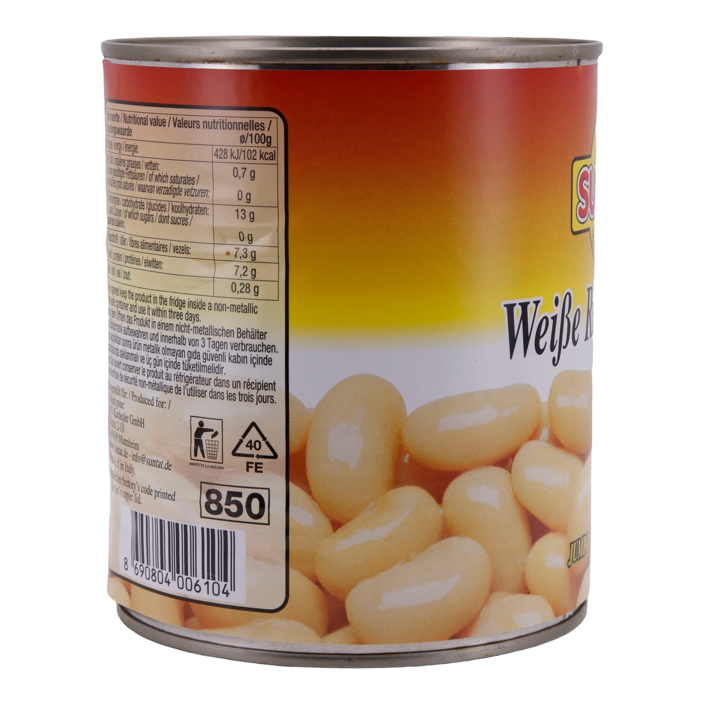 Riesenbohnen Suntat | Witte reuzenbonen | Veelzijdig | 800g