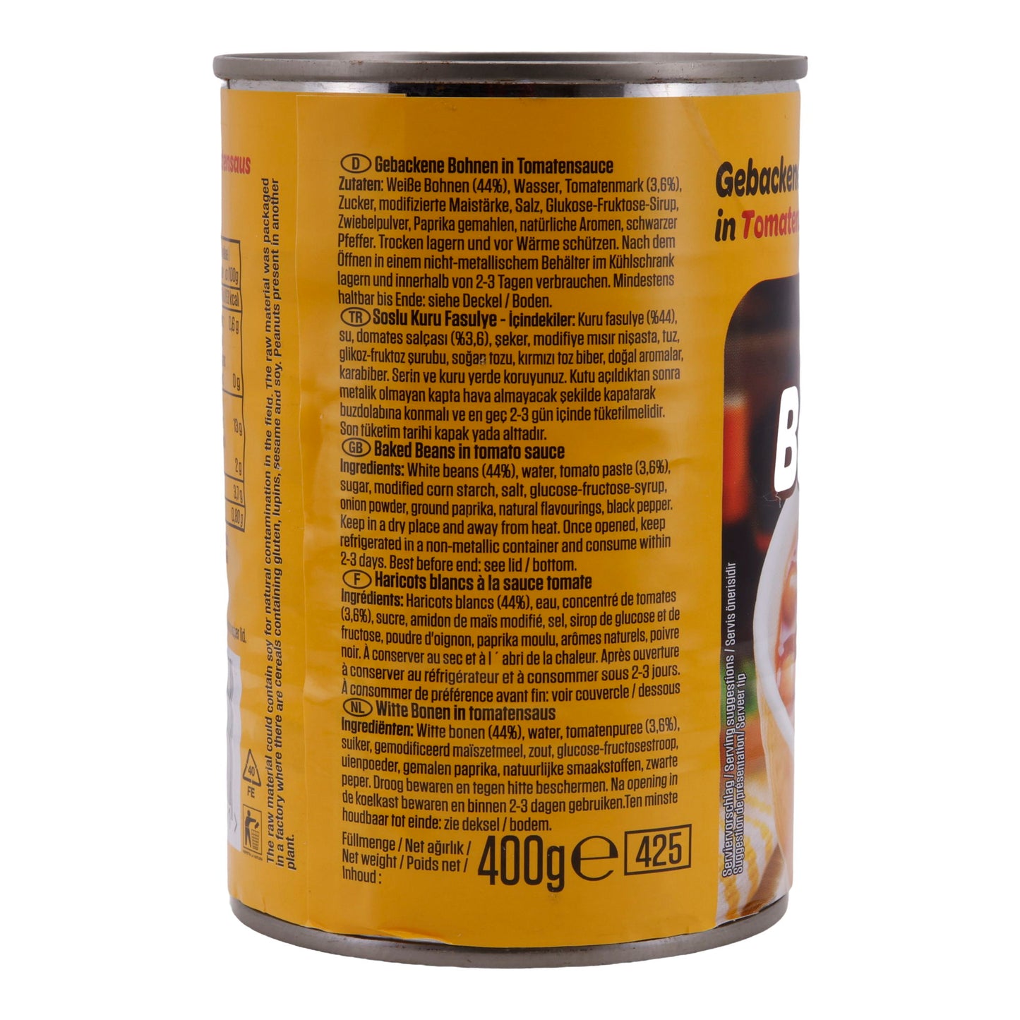 Hazır Yemek SUNTAT | Domates Soslu Fırınlanmış Fasulye | Geleneksel Türk | 400 g