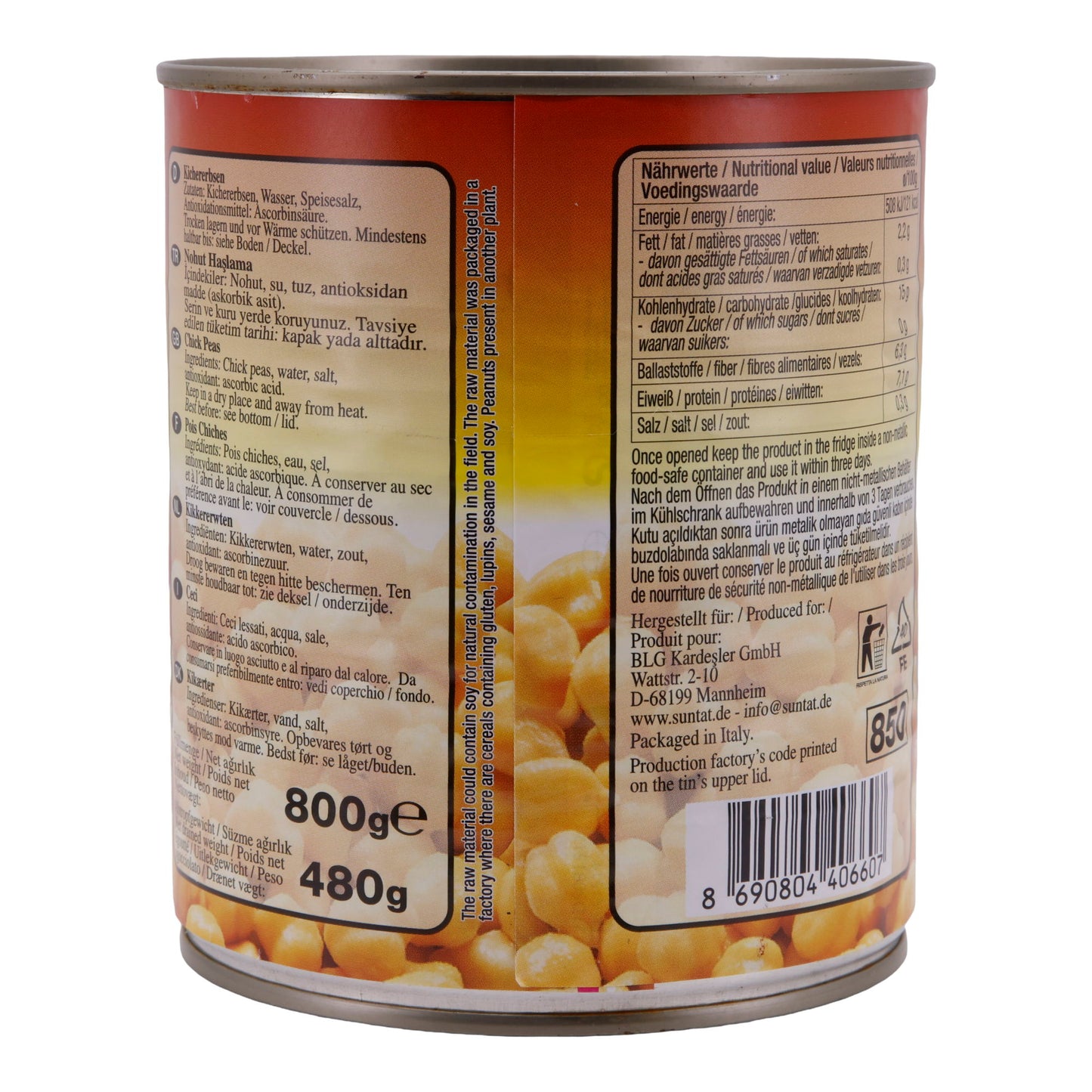 Kikkererwten Suntat | Peulvruchten | Veelzijdig | 800 g