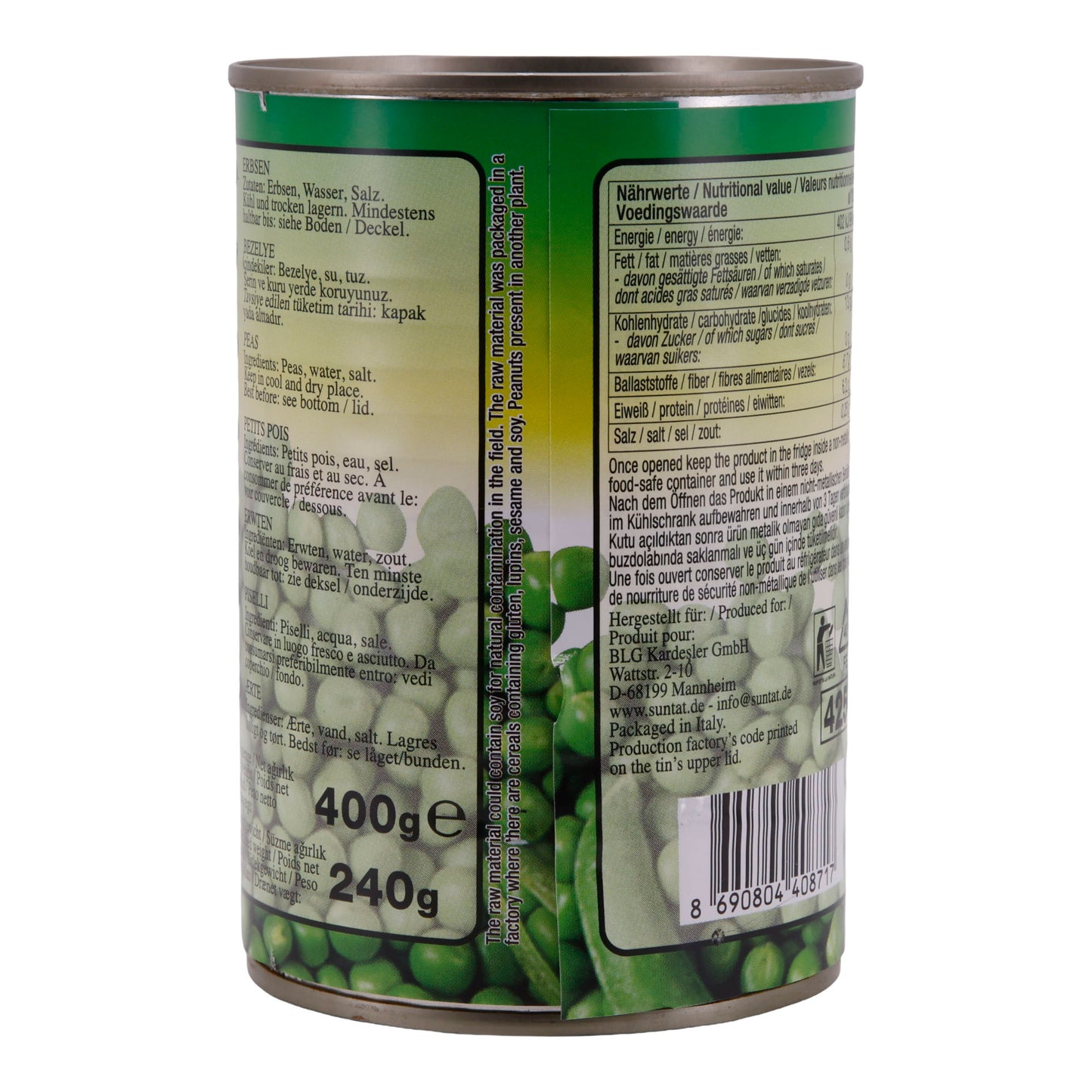 PEAS FINE COOKED