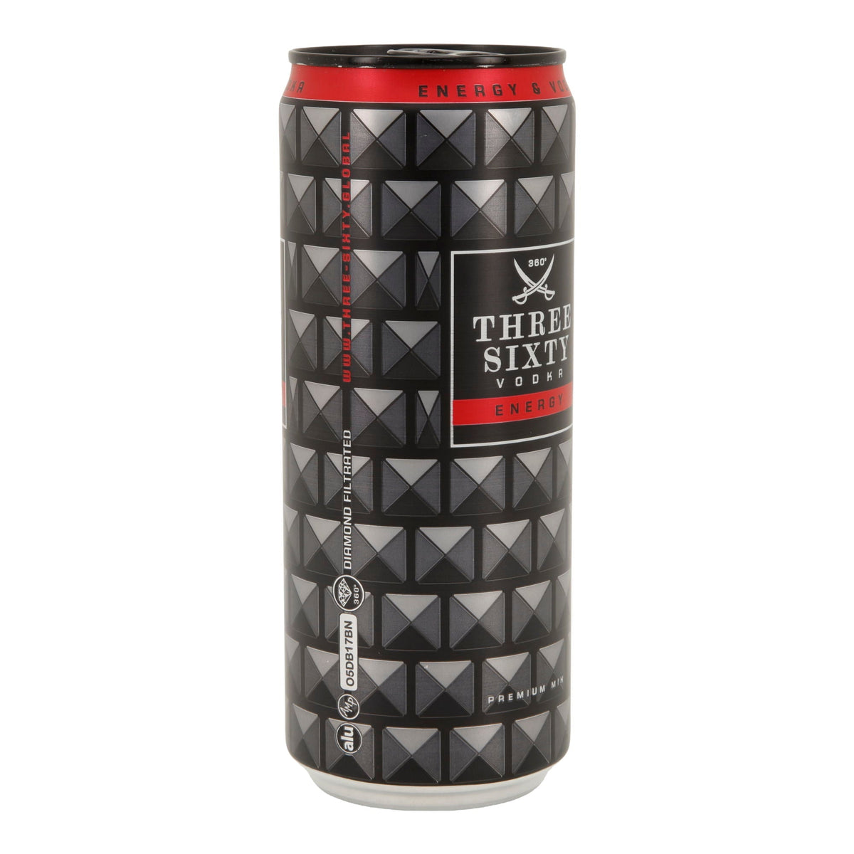 Alkoholisches Mischgetränk Three Sixty Vodka | Energy | 10 % vol | 0,33 l Dose Three Sixty