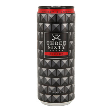 Alkoholisches Mischgetränk Three Sixty Vodka | Energy | 10 % vol | 0,33 l Dose Three Sixty