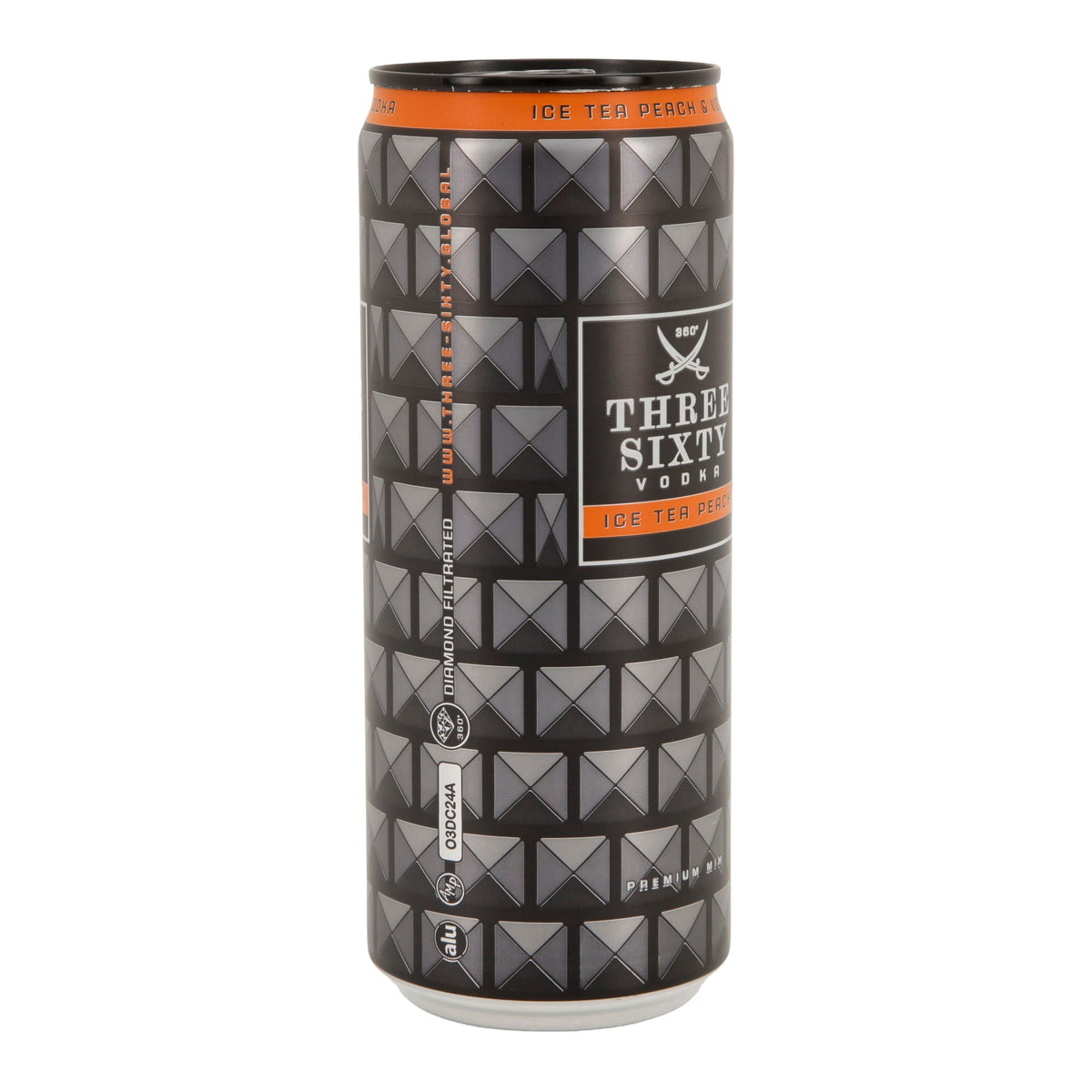 Alkoholisches Mischgetränk Three Sixty Vodka | Ice Tea Peach | 10 % vol | 0,33 l Dose Three Sixty