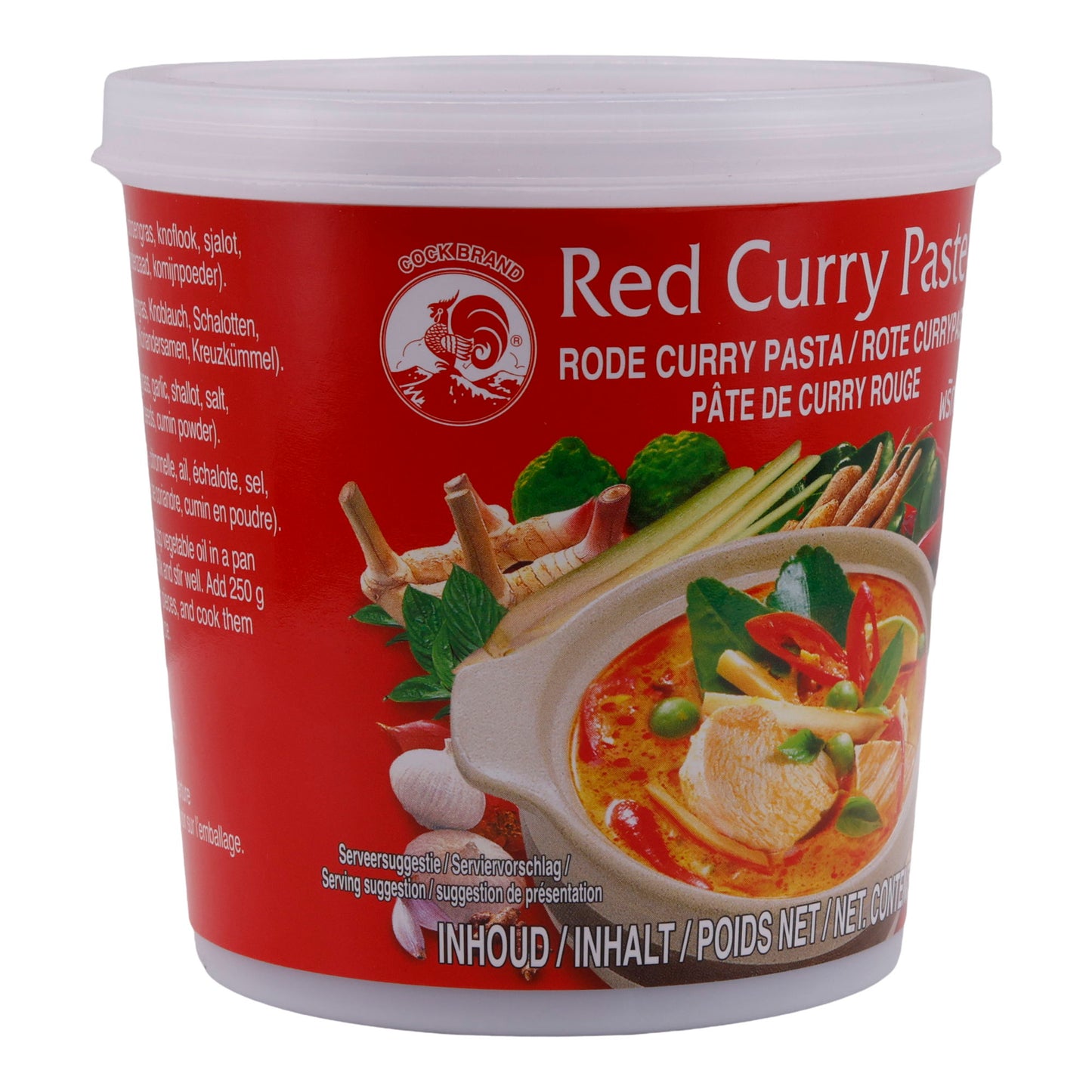 Curry Pasta Cock Brand| Rode Curry Pasta | Intensief, authentiek, Aziatisch | 400 g