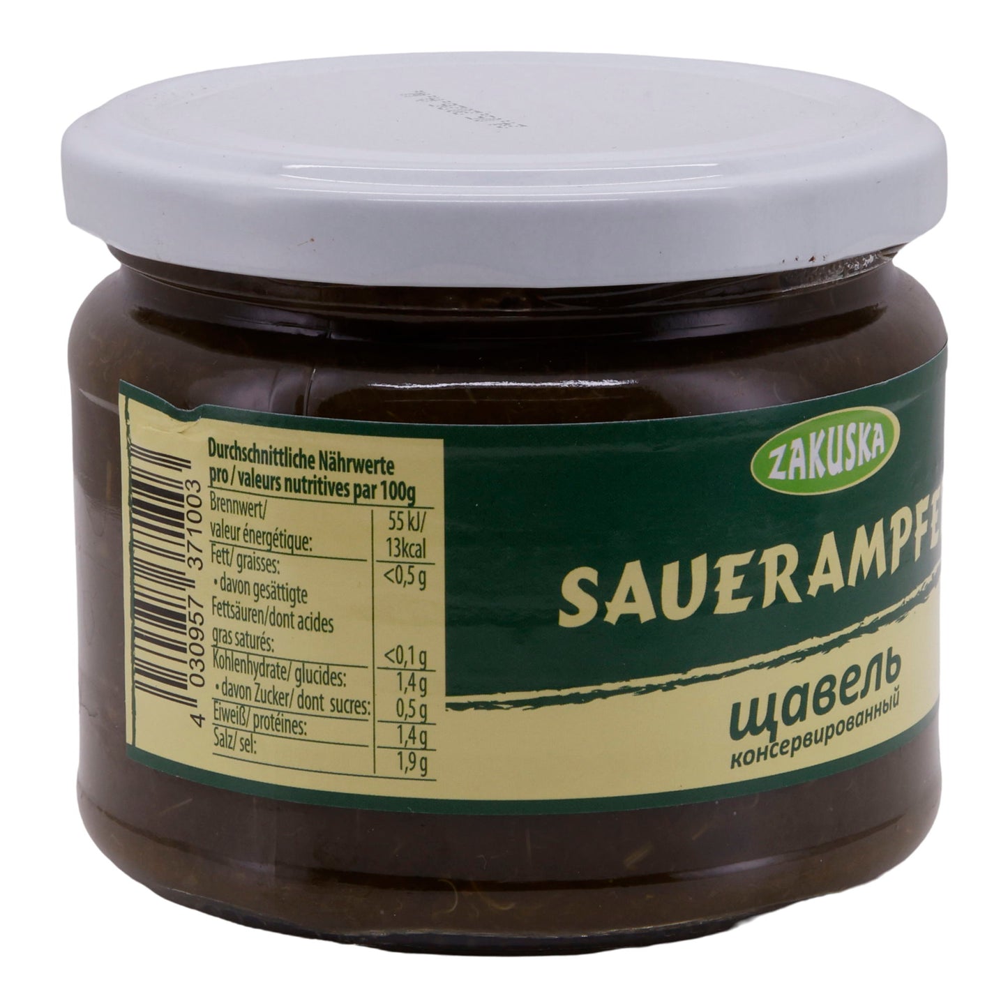 Sauerampfer Zakuska | Gehackt | Aromatische Grundlage für Suppen | 275g