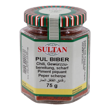Chili Gewürz Sultan | Pul Biber | Scharf | 75 g SULTAN