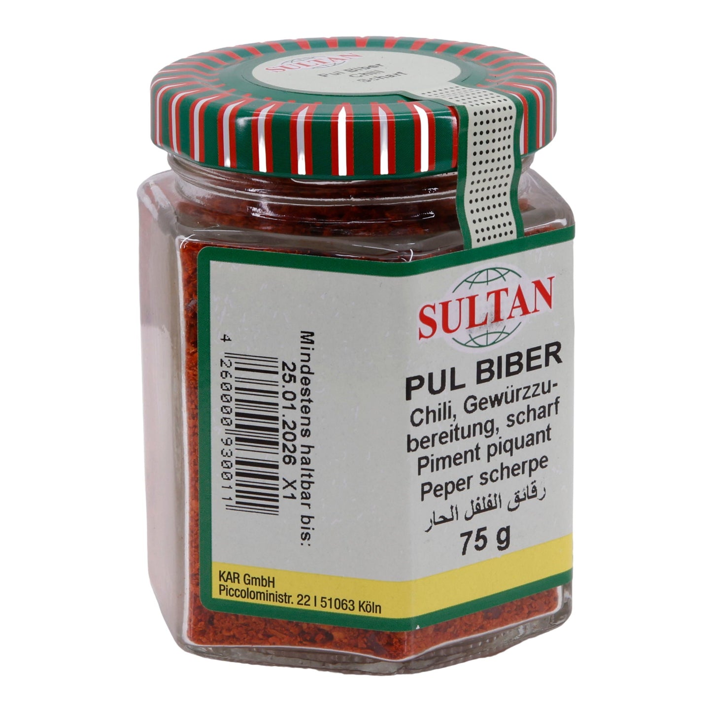 Chili Gewürz Sultan | Pul Biber | Scharf | 75 g SULTAN