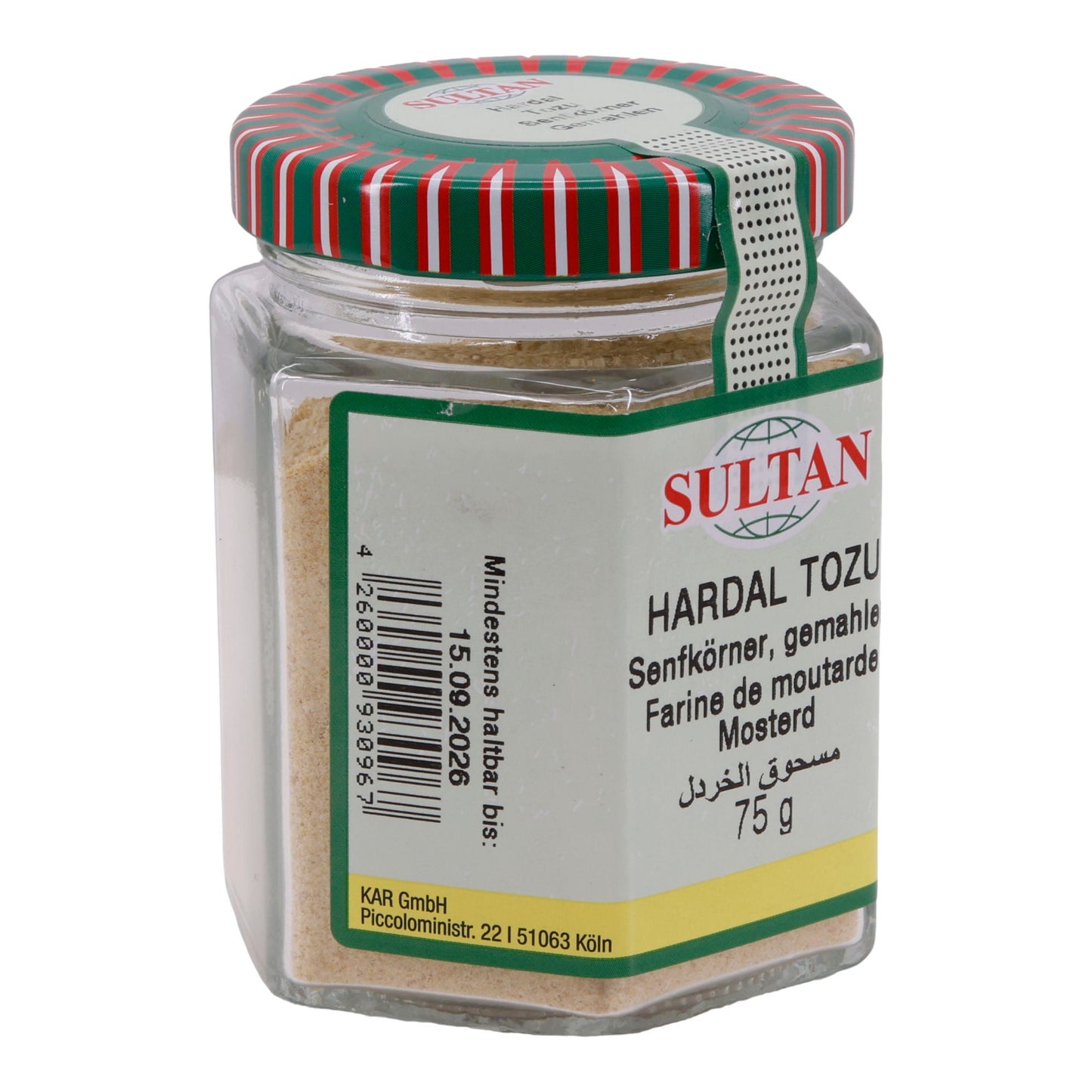 Senf Sultan | Hardal Tozu | Gemahlene Senfkörner | 75 g Glas SULTAN